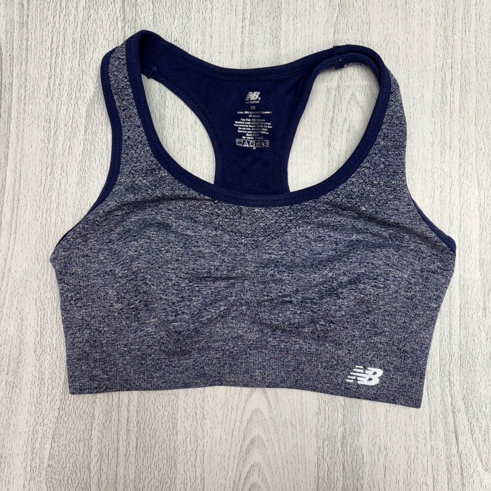 New Balance Sports Bra- Size XS- Navy Blue
